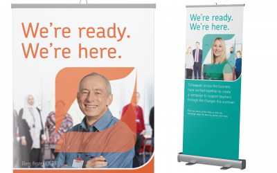 AQA : Promotional pull up banner